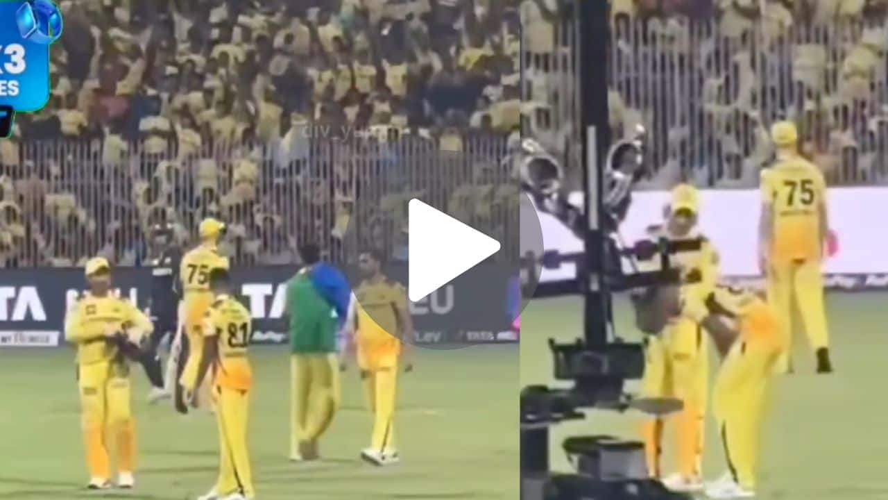 [Watch] Matheesha Pathirana Touches MS Dhoni's Feet Before Bowling In CSK Vs GT Match